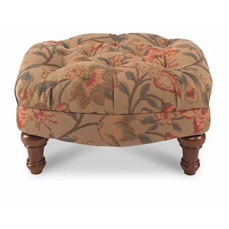 Upholstered Ottoman with Tufted Seat